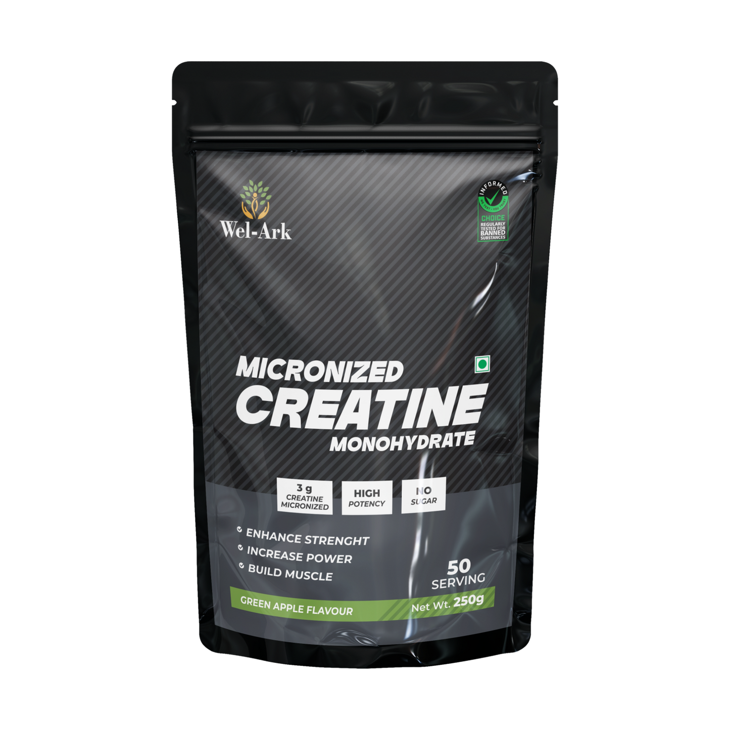 Creatine Monohydrate Micronized 250g (50 Servings)