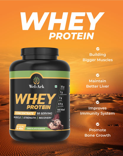 Whey Protein 2kg and Creatine Monohydrate 250g Combo Pack