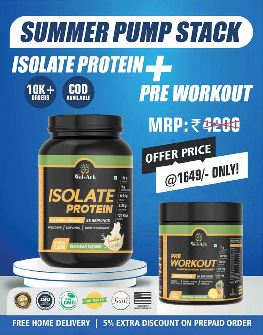 SUMMER PUMP STACK ISOLATE PROTEIN + PRE WORKOUT COMBO