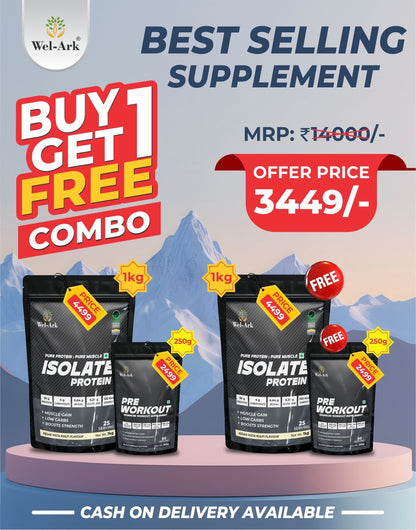 Buy 1 Get 1 ISOLATE PROTEIN AND PRE-WORKOUT COMBO