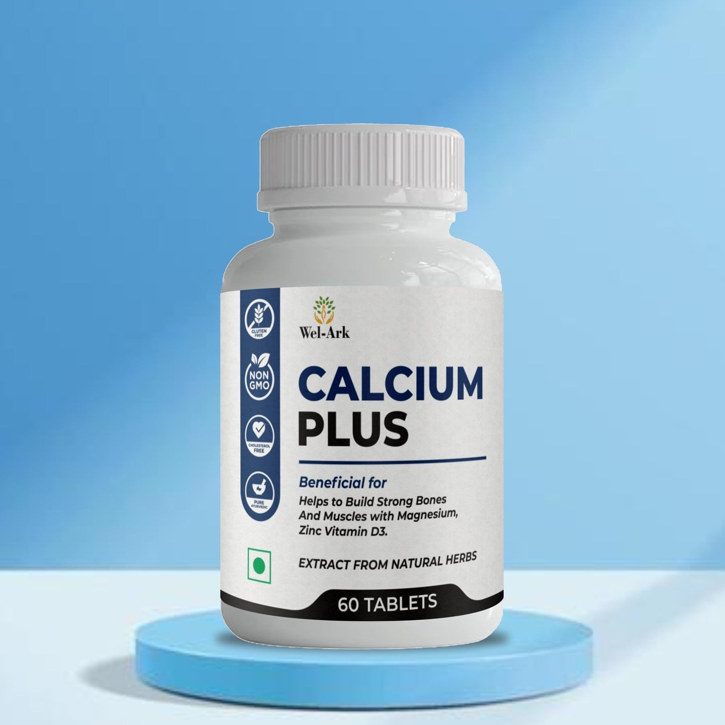 WEL-ARK Calcium Plus  (60 Tablets)