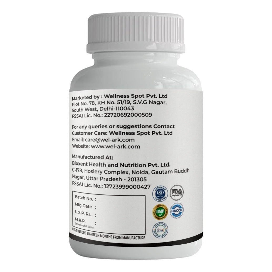 Wel-ark Plant-Based Biotin Tablets (60 Tabs)